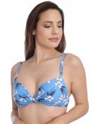 Bikini Top mit Schale BLUE HIBISCUS 70210 1