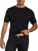 Kumpf Body Fashion Herren T-Shirt 1/2 Arm Wolle-Seide 96295153 Gr. 5 in schwarz 1