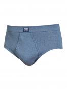 Kumpf Body Fashion Herren Slip mit Eingriff Workerwear 99375123 Gr. 8 in blau-melange 1