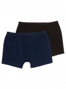 Sweety for Kids 2er Sparpack Knaben Retro Shorts Single Jersey 3166 Gr. 176 in navy schwarz 1
