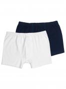 Sweety for Kids 2er Sparpack Knaben Retro Shorts Single Jersey 3166 Gr. 152 in navy weiss 1
