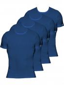 Kumpf Body Fashion 4er Sparpack Herren T-Shirt Bio Cotton 99161153 Gr. 4 in darkblue 1