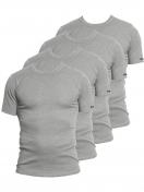 Kumpf Body Fashion 4er Sparpack Herren T-Shirt Bio Cotton 99161153 Gr. 7 in stahlgrau-melange 1