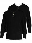 Kumpf Body Fashion 2er Sparpack Herren langarm Shirt Bio Cotton 99161062 Gr. 7 in schwarz 1