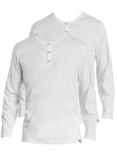 Kumpf Body Fashion 2er Sparpack Herren langarm Shirt Bio Cotton 99161062 Gr. 7 in weiss 1