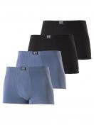 Kumpf Body Fashion 4er Sparpack Herren Pants Bio Cotton 99996413 Gr. 6 in schwarz stahl 1