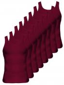 Kumpf Body Fashion 8er Sparpack Herren Unterhemd Bio Cotton 99606011 Gr. 4 in rubin 1