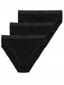 Haasis Bodywear 3er Pack Mädchen Slip Bio-Cotton 55351670 Gr. 104 in schwarz 1