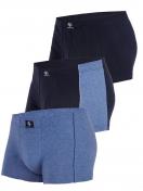Haasis Bodywear 3er Pack Herren Pants Bio-Cotton 77382413 Gr. L in navy-jeans-melange 1