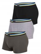 Haasis Bodywear 3er Pack Herren Pants Bio-Cotton 77383413 Gr. L in schwarz-olivenbaum 1