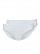 Skiny Damen Rio Slip 2er Pack CottonLace Essentials 080602 Gr. 40 in white 1