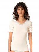 Huber Damen Shirt kurzarm Cotton Embroidery 015030 Gr. 48 in white 1