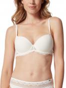 Huber Push-up BH hautnah Micro Lace 015585 Gr. 80 A in ivory 1