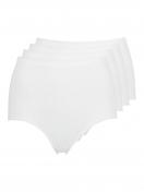 Huber Damen Maxi Slip 4er Pack Cotton 4 Pack 015816 Gr. 46 in white 1