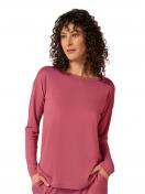 Huber Damen Shirt langarm hautnah Night Basic Selection 019005 Gr. 40 in rose wine 1