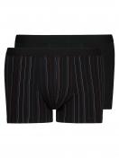 Huber Herren Pant 2er Pack Cotton 2 Pack 112535 Gr. XL in black stripe selection 1