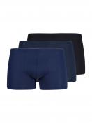 Huber Herren Pant 3er Pack Cotton 3 Pack 112636 Gr. M in blue-black selection 1