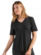 Halbarm-Shirt Loungewear Modal 16 460 874 0 Gr. 38 in schwarz 1