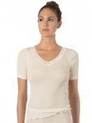 Damen T-Shirt Wool Silk 29 460 846 0 Gr. 42 in champagner 1