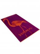 Vossen Strandtuch Flamingo Time 1192720001 Gr. 100 x 180 cm in purple 1