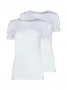 Skiny 2er Pack Damen Shirt kurzarm Cotton Essentials 080785 Gr. 38 in white 1