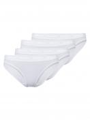 Skiny 4er Pack Damen Rio Slip Cotton Rib 080788 Gr. 38 in white 1
