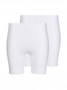 Skiny 2er Pack Damen lange Unterhose Micro Essentials 084274 Gr. 44/46 in white 1
