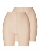 Skiny 2er Pack Damen lange Unterhose Micro Essentials 084274 Gr. 44/46 in beige 1