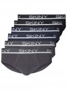 Skiny 6er Pack Herren Brasil Slip Cotton Multipack 086839 Gr. S in greyblueblack selection 1