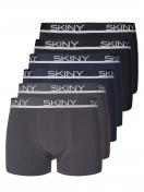 Skiny 6er Pack Herren Pant Cotton Multipack 086840 Gr. L in greyblueblack selection 1