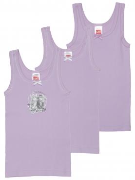 Mädchen Unterhemd 3er Pack Feinripp 8041
