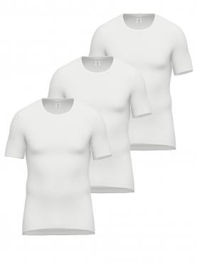 3er Pack Shirt 1/2 Arm Doppelripp Exquisit 433162