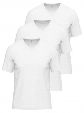 3er Pack V-Shirt 1/2 Arm Cotton & More 700257