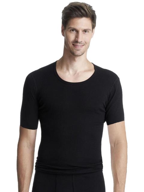 Sangora Angora Herren-Unterhemd 1/2 Arm s8010070, L- 6, schwarz schwarz | L