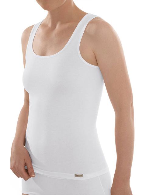 Comazo Damen Unterhemd Achselträger, , 48, grau-melange