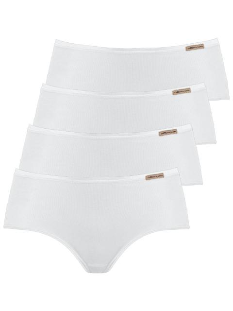 comazo earth 4er Sparpack Damen Panty , Gr.44, weiss weiss | 44
