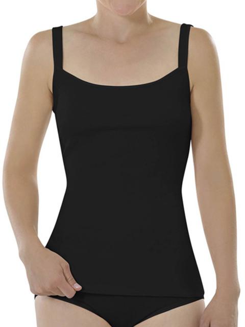 Comazo Damen Hemd breiter Träger, , 38, schwarz schwarz | 38