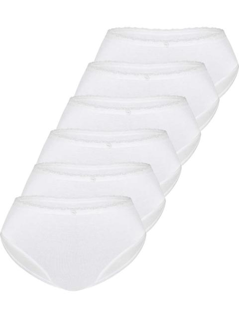 Sassa 6er Sparpack Slip STRIPE RANGE 48342 Gr. 40 in 6xwhite white | white | 40