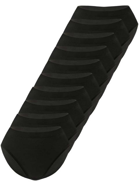 Sassa 10er Sparpack Slip Mini LOVELY SKIN 45296 Gr. 44 in 10xblack black | black | 44