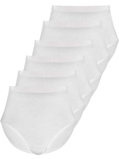 Sassa 6er Sparpack Slip Maxi LOVELY SKIN 45298 Gr. 42 in 6xwhite white | white | 42