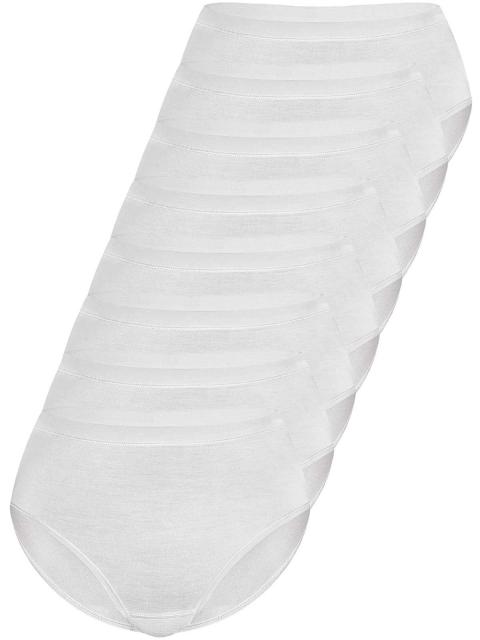 Sassa 8er Sparpack Slip Midi LOVELY SKIN 45297 Gr. 38 in 8xwhite white | white | 38