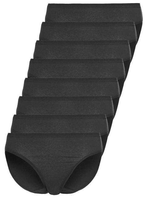 Sassa 8er Sparpack Slip Mini CASUAL COMFORT 47967 Gr. 48 in 8xschwarz schwarz | schwarz | 48