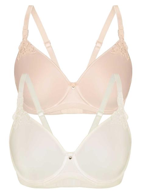 Sassa 2er Sparpack Spacer-BH CLASSIC LOOK 24333 Gr. 90E in 1xivory 1xnude ivory | nude | 90 | E