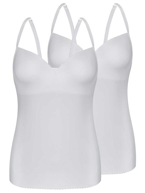 Sassa 2er Sparpack BH-Shirt LUXURY PLEASURE 38326 Gr. 95D in 2xwhite white | white | 95 | D