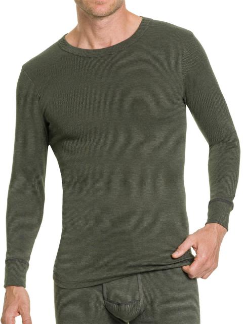 Kumpf Body Fashion Herren Langarm Shirt Klimaflausch 99194163 Gr. 5 in olivenbaum