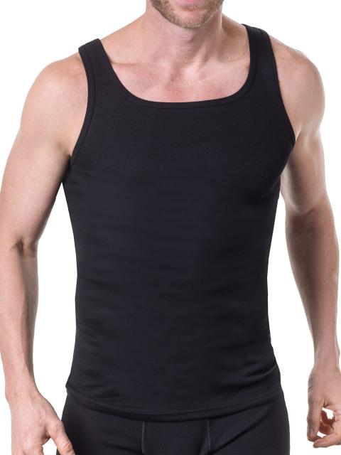 Kumpf Body Fashion Herren Unterhemd 2er Pack Bio Cotton 99602011 Gr. 4 in schwarz
