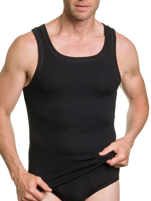 Kumpf Body Fashion Herren Unterhemd Feinripp 99145011 Gr. L/6 in schwarz schwarz | L/6