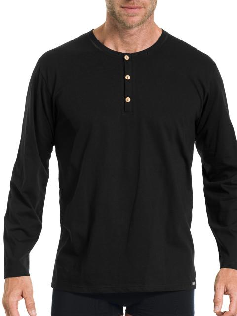 Kumpf Body Fashion Herren langarm Shirt Bio Cotton 99161062 Gr. 6 in schwarz schwarz | 6