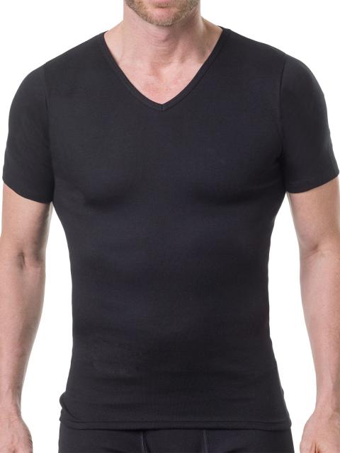 Kumpf Body Fashion Herren T-Shirt 2er Pack Bio Cotton 99602051 Gr. 7 in schwarz schwarz | 7