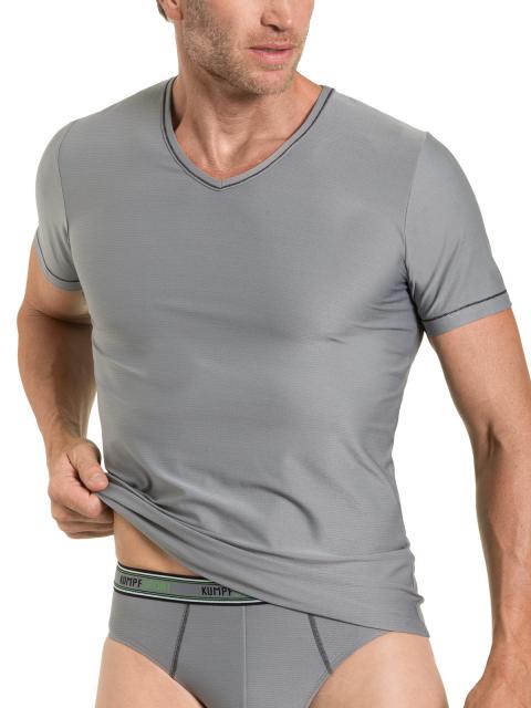 Kumpf Body Fashion Herren T-Shirt 1/2 Arm Tactel Sportwäsche 99910051 Gr. 6 in grau grau | 6